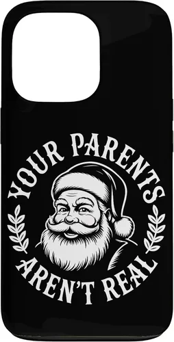 Vista 10 de Your Parents Aren’t Real Santa Humor Holiday Festive Cartoon Case for iPhone 16