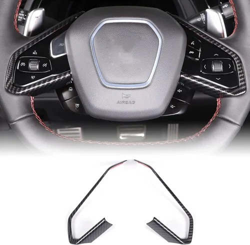 Vista 40 de CHEAYAR Marco de Decoración y Cubierta de Remate Compatible con Interruptor de Elevación de Ventana para Chevrolet Corvette C8 2020-2023