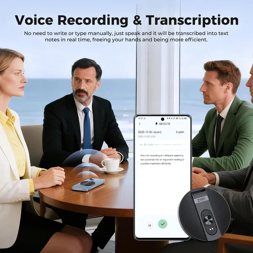 Vista 11 de Dispositivo de traductor AI, traductor inteligente portátil para traducción en tiempo real de 165 idiomas, Traductor de idiomas portatil de bolsillo
