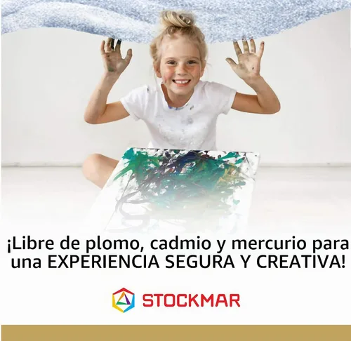 Vista 7 de Stockmar 204884266 Bloques de pintura de cera de abeja impermeables de 16 bloques en caja de lata