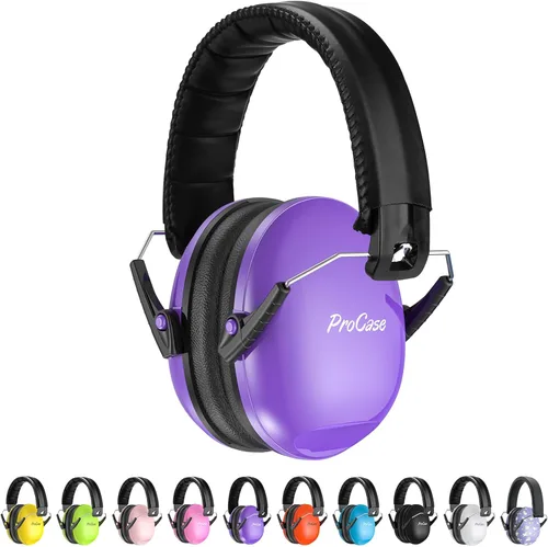 Vista 21 de ProCase Noise Cancelling Headphones for Kids/Toddlers SNR 27dB Ear Muffs Negro
