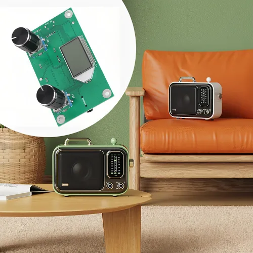 Vista 5 de Módulo receptor FM digital Tiiyee, módulo receptor de radio 76MHz a 108MHz DC 3V to 5V Stereo Adjustable Frequency Modulation Wireless for Receive