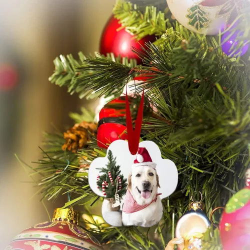 Vista 5 de Estilo estampado de vacaciones navideñas con decoración.