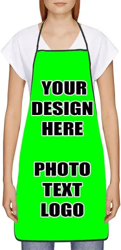 Vista 21 de Delantales personalizados con diseño de imagen de texto fotográfico para adultos, hombres, mujeres, parrilla, cocina, 40