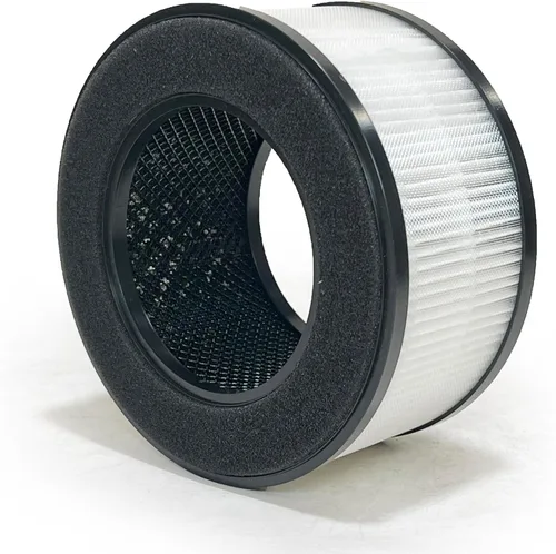 Vista 3 de Nispira BS-01 - Filtro HEPA 3 en 1 de repuesto compatible con el purificador de aire Slevoo BS-01 Elimina humo, compuestos orgánicos volátiles