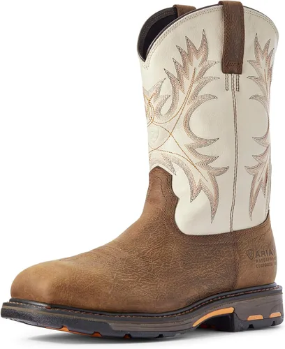 Vista 3 de Ariat Workhog - Botas de trabajo con puntera cuadrada para hombre Tierra oscuro