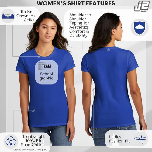 Vista 2 de Camiseta para mujer de la Universidad Estatal de Kent con licencia