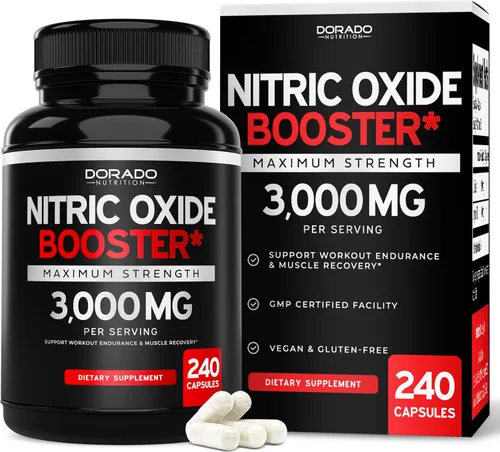 Vista 10 de L Arginine L Citrulina Suplemento 3000 mg (240 cápsulas) Pastillas de óxido nítrico para hombres – Resistencia, aguante, rendimiento