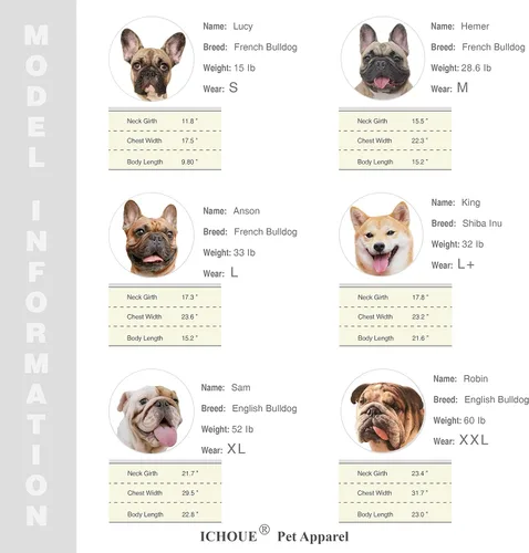 Vista 2 de iChoue Lindos pañales para perro con tirantes para bulldog francés, pug francés, bulldog inglés, hembra, en ciclo de calor, azul, pequeño con 1 pañal