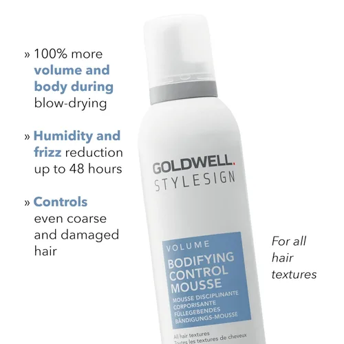 Vista 5 de Goldwell StyleSign Bodifying Control Mousse Volumen + Protección contra el calor