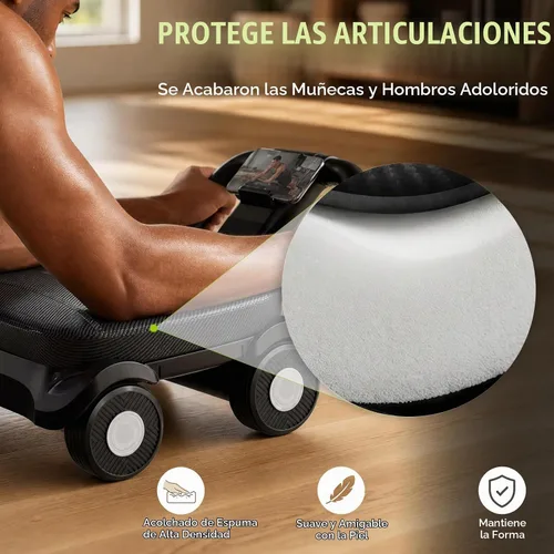 Vista 4 de EAST MOUNT Rueda de rodillo abdominal – Rodillo abdominal con soporte de codo para entrenamiento de núcleo, grasa del vientre, rueda abdominal