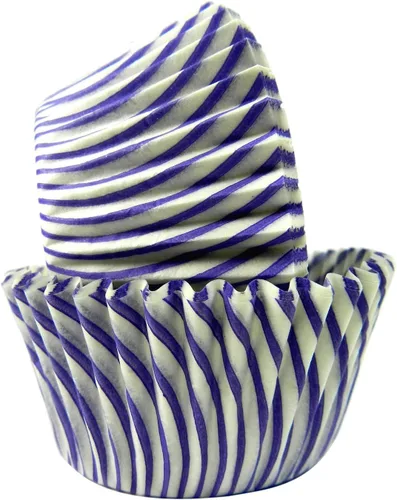Vista 18 de Regency Wraps Vasos para hornear de grado profesional a prueba de grasa, paquete de 40 unidades, forros estándar, guingam negro, para cupcakes Negro