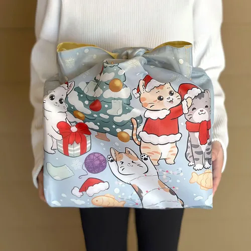 Vista 3 de Wrapables Bolsa de compras reutilizable de la colección AllyBag de Navidad