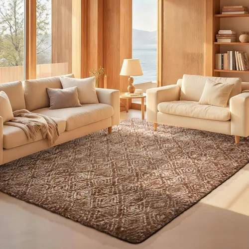 Vista 123 de Ophanie - Alfombras para sala de estar, antideslizante y suave, de felpa grandes y peludas para dormitorio, peludas para niños y niñas, decoración