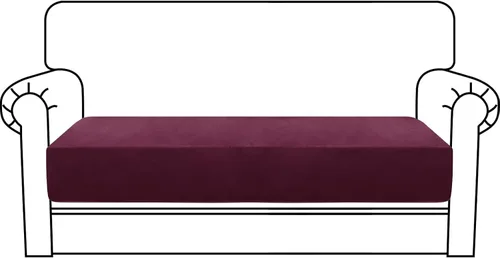 Vista 34 de MAXIJIN Fundas de cojín elásticas de terciopelo para sofá, funda de cojín suave de repuesto para sofá de dos plazas, protector de asiento