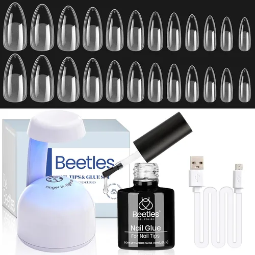 Vista 18 de Beetles - Kit de uñas de gel, puntas de uñas, juego de extensión de uñas
