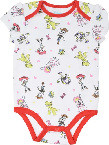 Vista 6 de Disney Classics The Aristocats Lion King Winnie the Pooh Pixar Toy Story Baby Girls 5 Pack Bodysuits Newborn to Infant