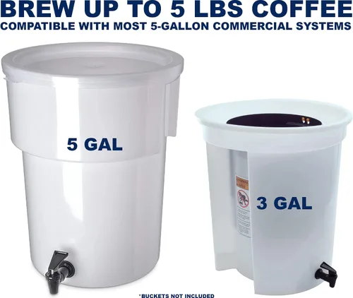Vista 5 de Paquete de 50 filtros comerciales de café frío de 20 x 20 pulgadas para cafeteras y sistemas de café en frío modelo comercial de 5 galones