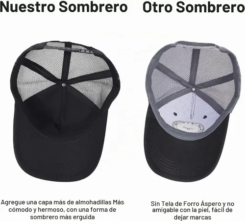 Vista 5 de Gorra de camionero para hombre con animal, gorra ajustable con cierre de presión, gorra de béisbol bordada, malla transpirable, parche cuadrado