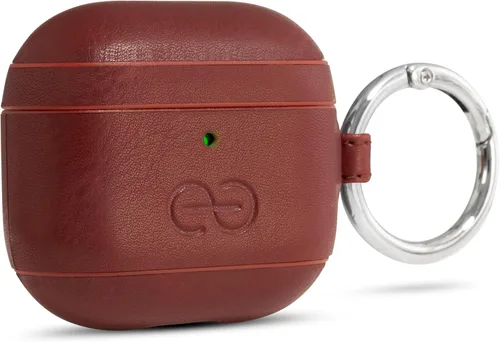 Vista 59 de Dreem Om - Funda para estuche con clip para llavero compatible con AirPods 1 y 2, funda de cuero vegano para Airpods para hombres y mujeres, Negro