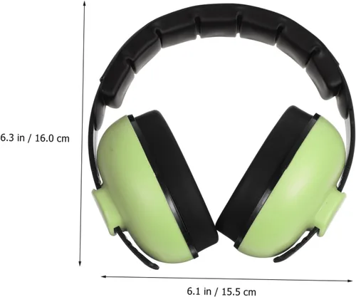 Vista 6 de Protección auditiva Auriculares con cancelación de ruido Protector de cancelación de ruido Dispositivo de respiro de boca Verde