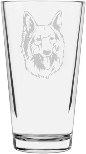 Vista 33 de Podenco Canario - Vaso de pinta de 16 onzas con temática de perro personalizado
