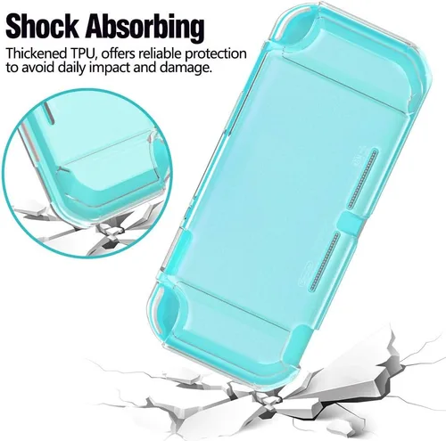 Vista 3 de MoKo - Funda compatible con Nintendo Switch Lite funda protectora de TPU a prueba de golpes duradera y esmerilada para consola Nintendo Switch Lite