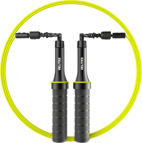 Vista 10 de Velites - Cuerda de saltar Earth 2.0 - Cuerda oficial de juegos CrossFit - Cuerda de velocidad profesional de aluminio para doble bajo, fitness