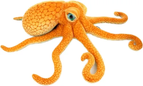 Vista 4 de YunNasi Pulpo de peluche animales marinos de peluche realista pulpo de peluche suave para niños 19.6 pulgadas