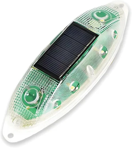 Vista 8 de Aolyty Luz estroboscópica solar de advertencia para exteriores, impermeable, brillante, luz solar intermitente de seguridad para sitios de Amarillo