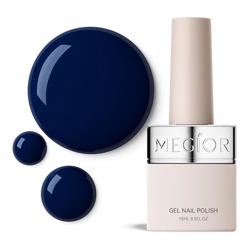 Vista 71 de MEGIOR Esmalte de uñas de gel libre de TPO, 0.5 onzas líquidas, base de gel transparente para remojar la lámpara de uñas LED, capa base de larga