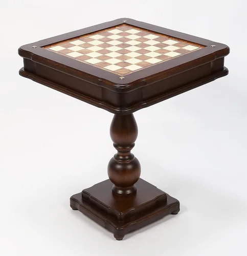 Vista 2 de Prince Staunton Rosewood Chessmen & Verona - Mesa central de juego de lujo de Italia
