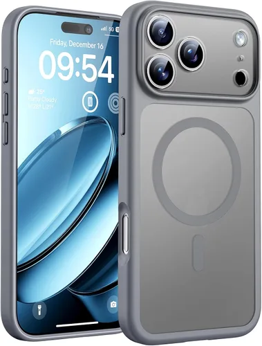 Vista 206 de TOCOL Funda para iPhone 11, compatible con Magsafe, protección completa de cámara, imanes integrados, protección contra caídas, funda translúcida