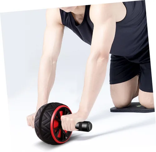 Vista 7 de SUPVOX Equipo de ejercicio abdominal, rueda de gimnasio abdominal, rueda de ejercicio abdominal, rodillo, accesorios de ejercicio, rodillo