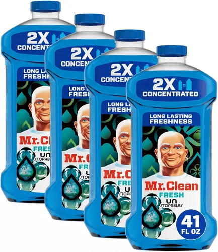 Vista 9 de Mr. Clean 2X Limpiador concentrado para múltiples superficies con aroma fresco Unstopables, 41 onzas líquidas