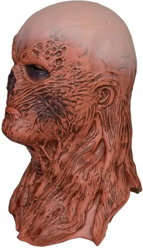 Vista 4 de Máscara Vecna de Halloween espeluznante monstruo de cabeza completa de látex para adultos y niños fiesta de disfraces