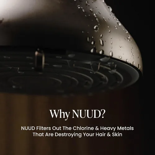 Vista 7 de NUUD Cabezal de ducha filtrado, elimina el cloro, los metales pesados y los contaminantes para un cuero cabelludo, piel y cabello más saludables
