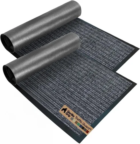 Vista 66 de GORILLA GRIP Traffic Guard - Tapete resistente para interiores y exteriores Negro