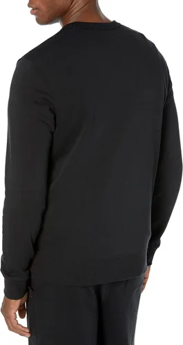 Vista 2 de Tienda Essentials Sudadera ligera de manga larga de rizo francés con cuello redondo para hombre (disponible en tallas grandes y altas)