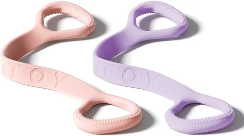 Vista 7 de YOTTOY Figure 8 Resistance Band, Elastic Resistance Band 20lb Rosa