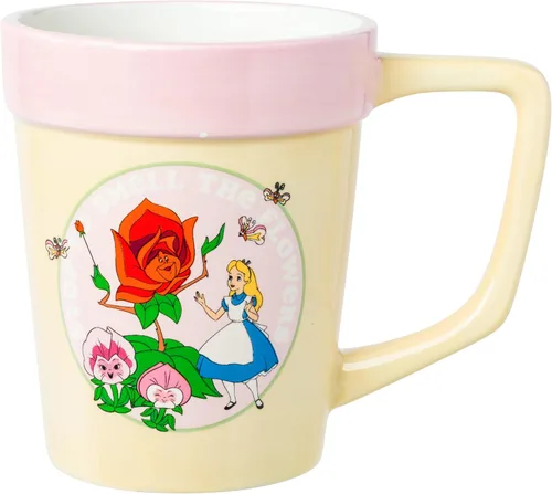Vista 19 de Silver Buffalo Disney Alicia en el país de las maravillas Taza de té apiladas de cerámica esculpida en 3D, 20 onzas (591.4 ml)