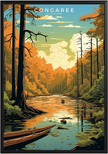 Vista 14 de Póster del Parque Nacional Acadia, arte abstracto de la pared, arte de pared de paisaje natural retro, impresiones artísticas de pared para oficina