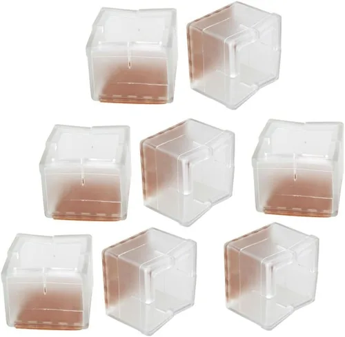 Vista 4 de 8pcs 1.181 in-1.378 in antideslizante silicona muebles silla mesa pie pierna cubierta protectora