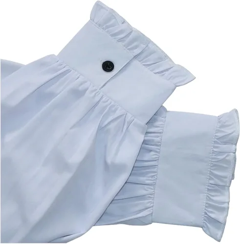 Vista 6 de Camisa medieval pirata para hombre, disfraz victoriano de lujo