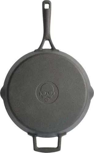 Vista 7 de Babish 10-Inch Preseasoned Cast Iron Skillet – Durable Non-Stick Frying Pan for Searing, Sautéing, and Oven Use