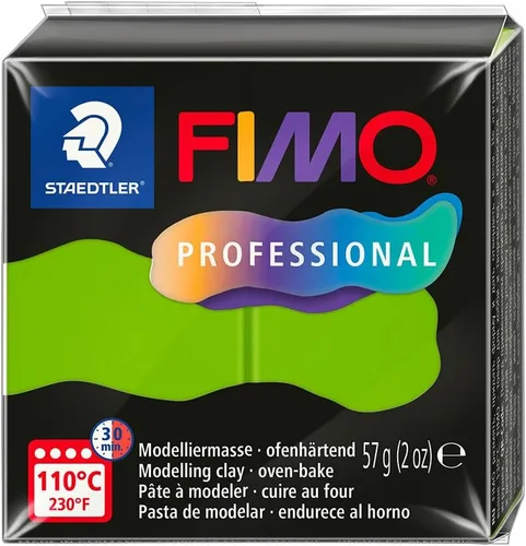 Vista 17 de STAEDTLER Arcilla de modelado de polímero FIMO Professional - Arcilla para hornear al horno - Negro, 2.01 oz - 1 bloque, 8040-9