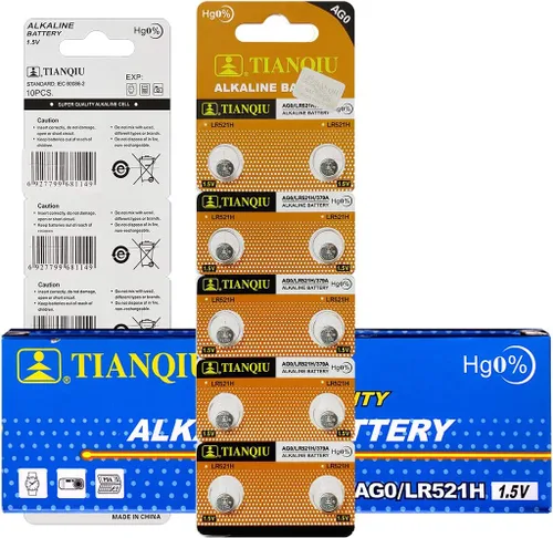 Vista 2 de Tianqiu 10PCS Ag0 Lr521 379 Sr521Sw Batería alcalina