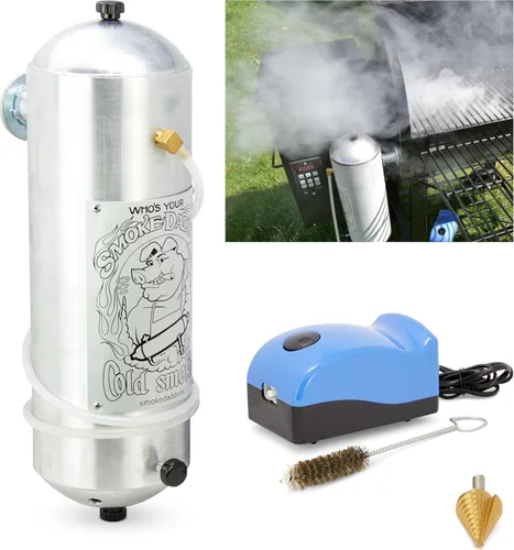 Vista 9 de Big Kahuna - Generador de humo frío con adaptador de parrilla de cerámica, cuerpo de aluminio resistente fabricado en Estados Unidos, incluye