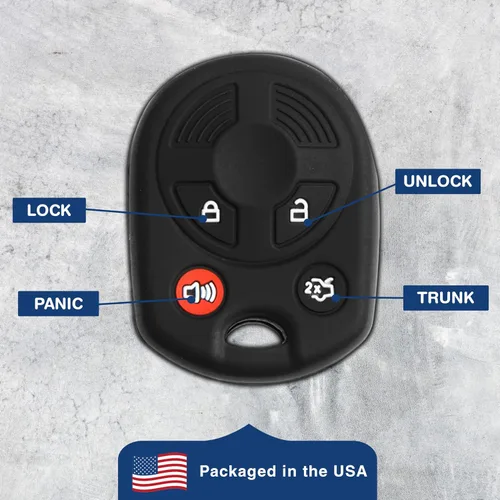 Vista 7 de Funda protectora de goma suave para llave de automóvil con control remoto sin llave para Ford Lincoln Mercury (paquete de 2)