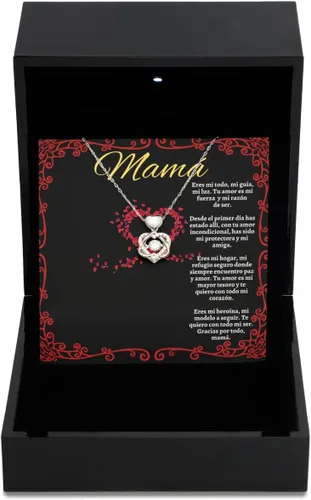 Vista 11 de Para mi mamita cadena para el amor de mi vida, regalo de mama, collar personalizado